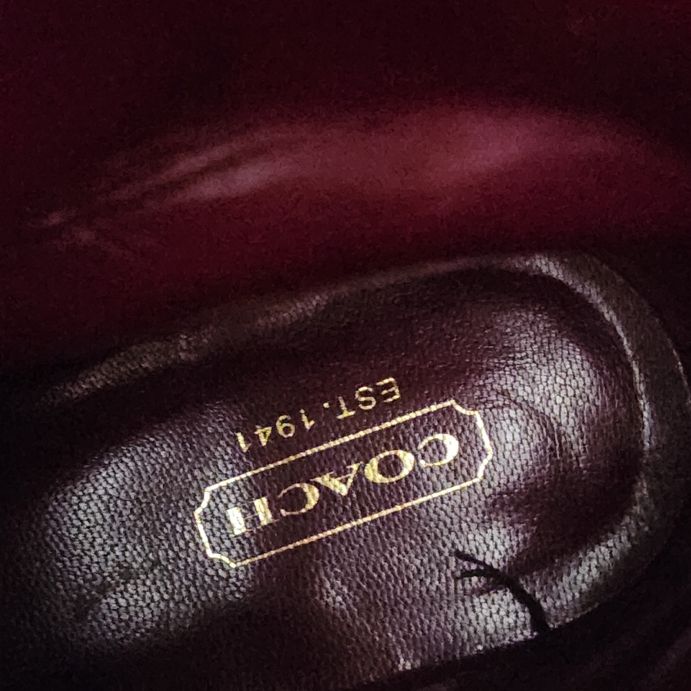Coach Black Patent Leather Over the Knee Boots.New Condition - Picture 5 of 9
